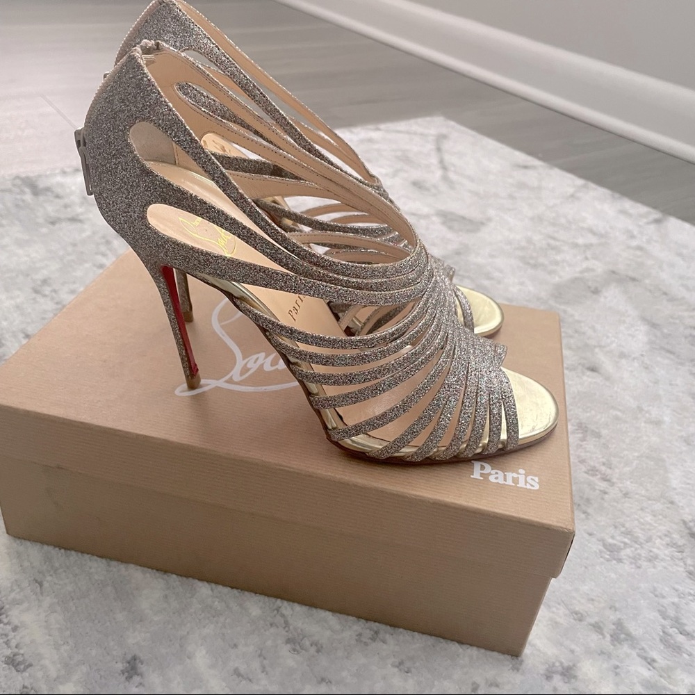 Christian Louboutin 100 Multi glitter Sandal